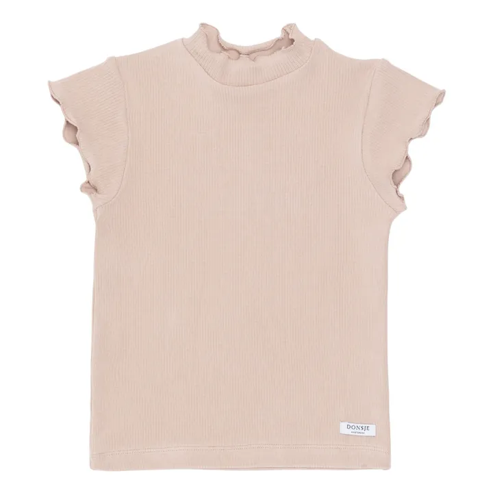 Donsje Top Aurore Coton Bio | Rose pâle