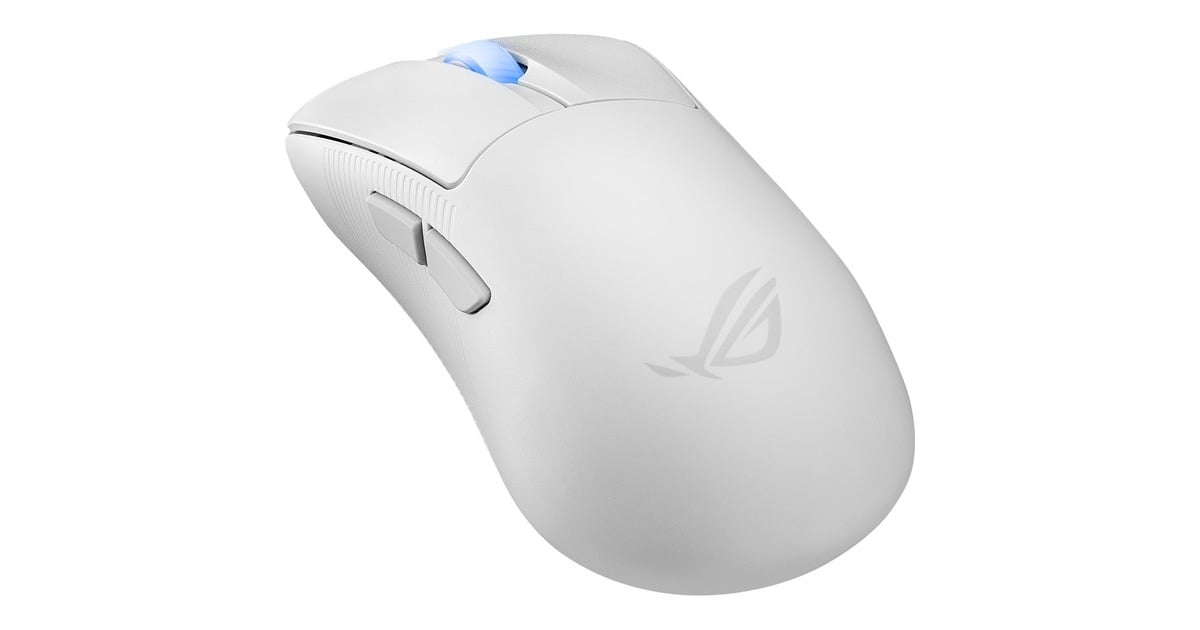 ASUSROG Keris II Ace gaming muis  (Wit, 100 - 42.000 dpi, USB, 2,4 GHz, Bluetooth 5.1, RGB leds)