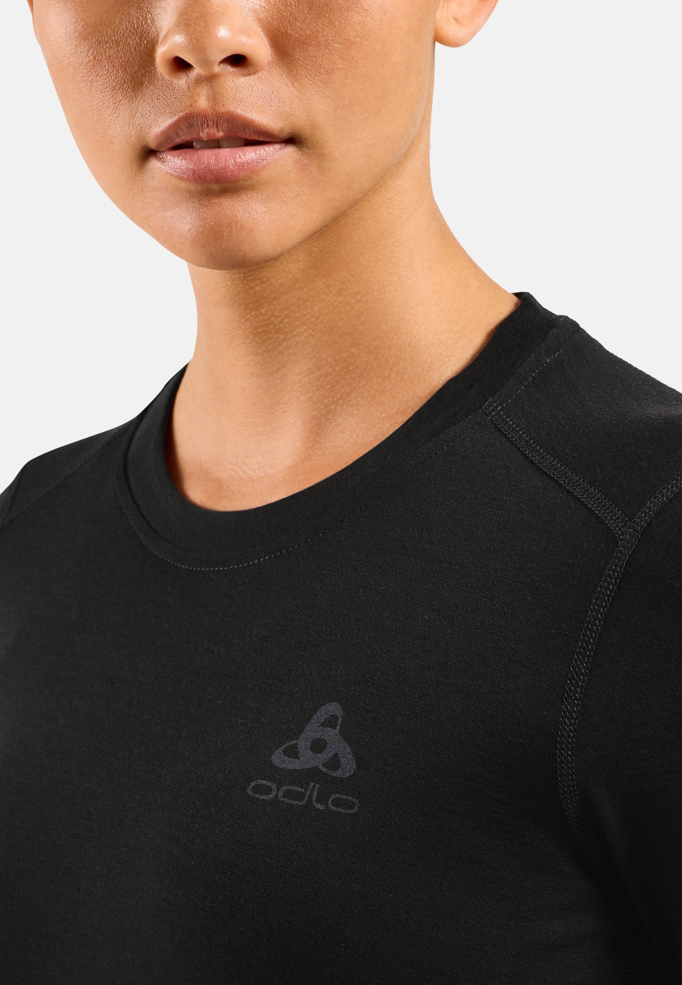 Natural Merino 160 Base Layer Langarmshirt in black