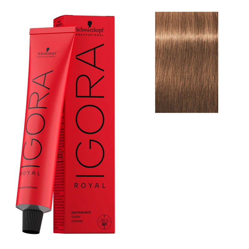 Coloration permanente Igora Royal 7-65 blond chocolat doré