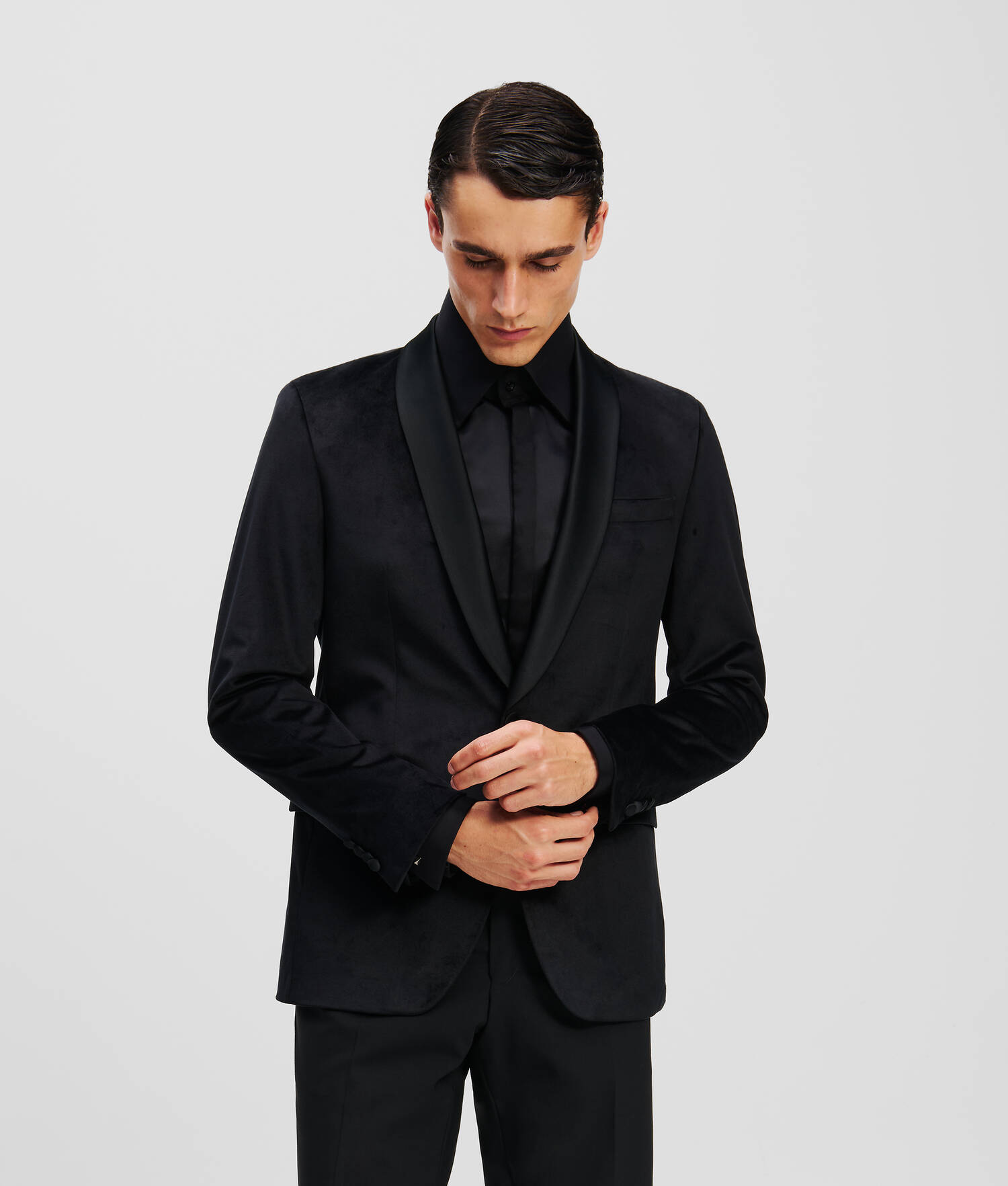 VESTE À BOUTONNAGE SIMPLE - Noir