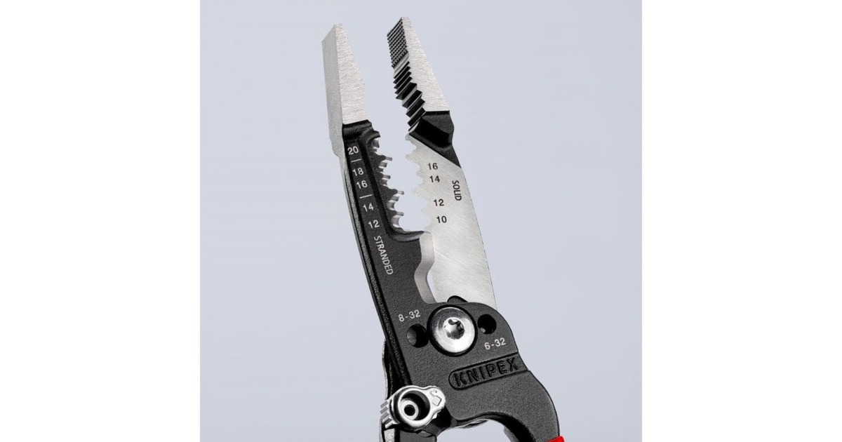 KNIPEXWireStripper 13 71 8 striptang  (Rood, Amerikaans model)