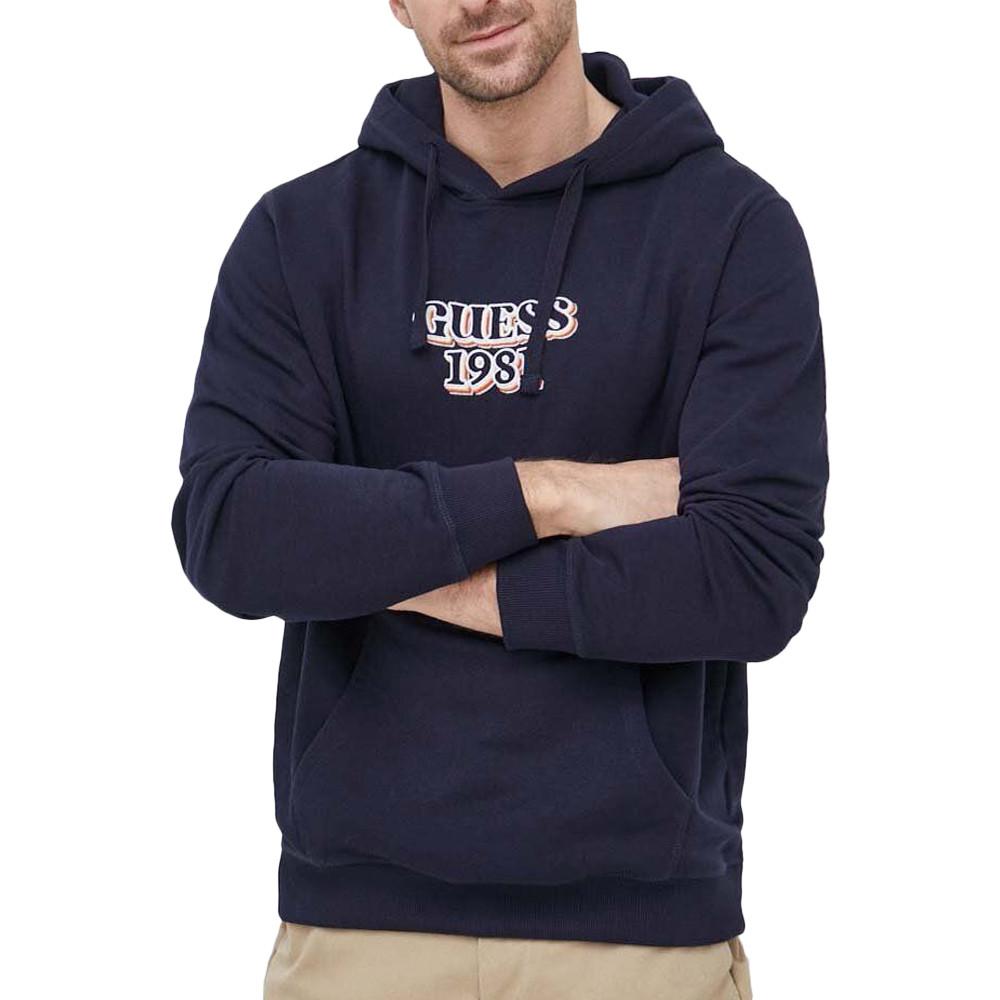 Guess Sweat à Capuche Marine Homme Guess Embro