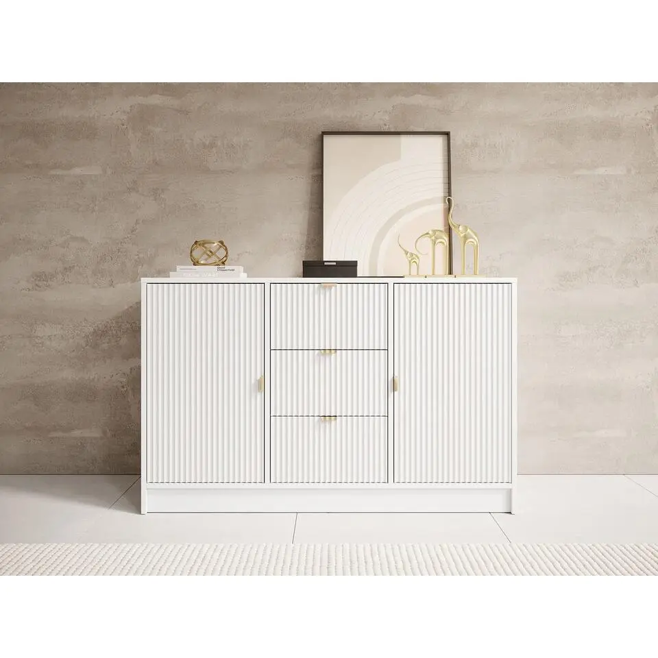 Meubella - Dressoir Tavares - Wit - 118 cm