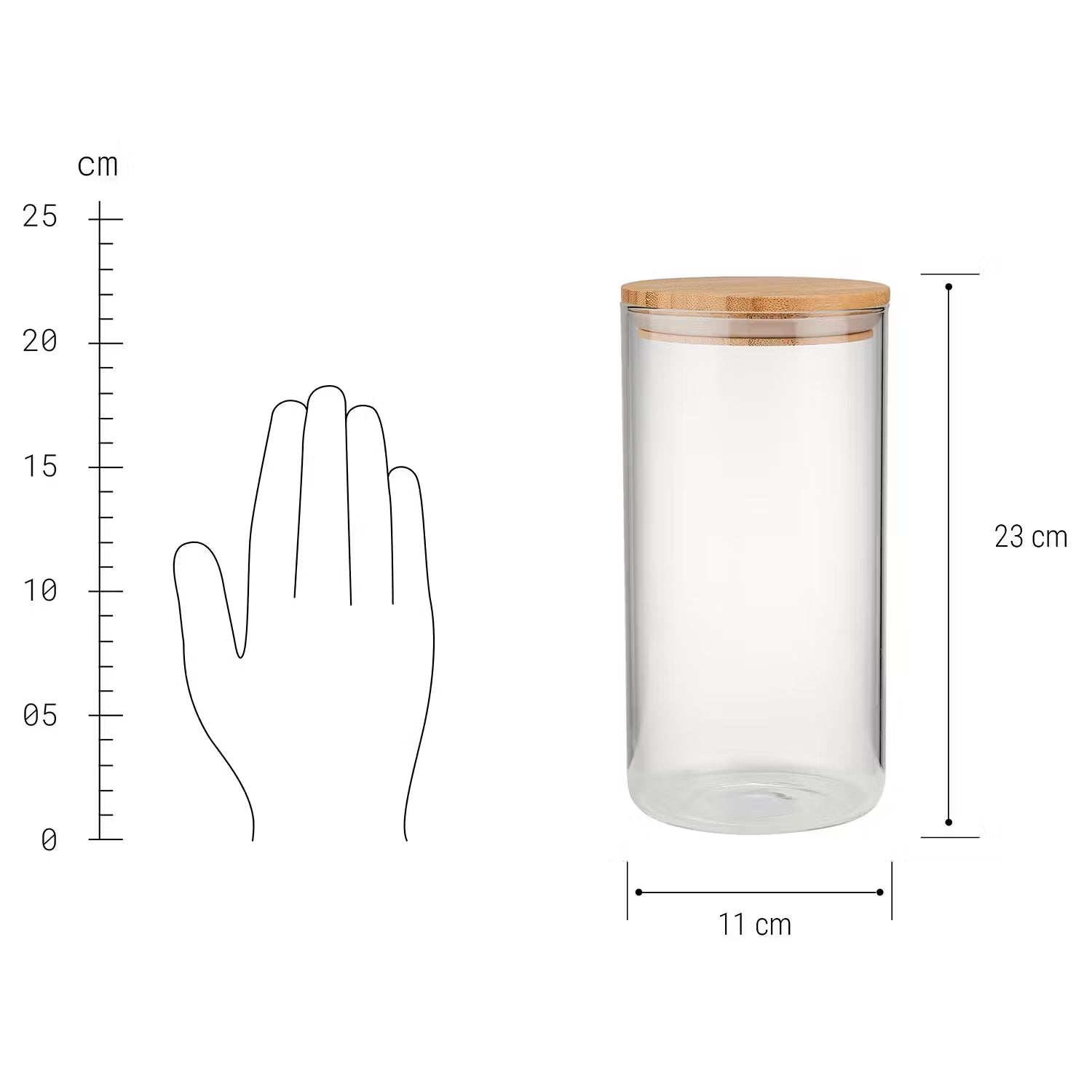 WOODLOCK Vorratsglas 4er-Set
