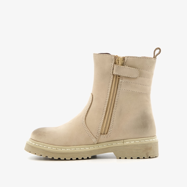 TwoDay leren meisjes chelsea boots beige