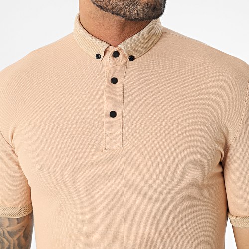 Polo Manches Courtes Beige