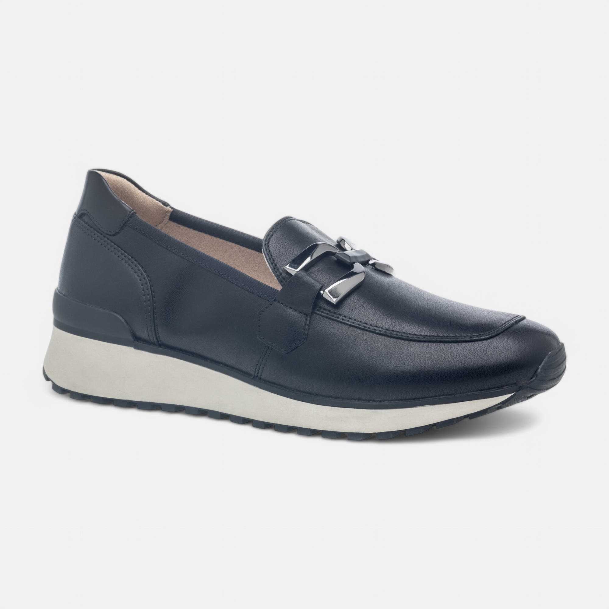 Mocassins Femme en cuir noir