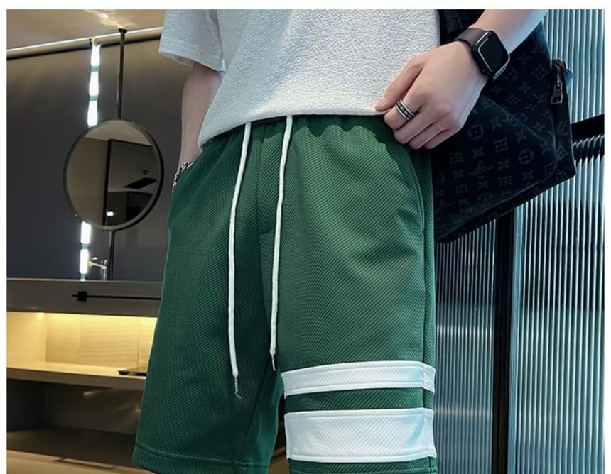 Craltuxe - Gestreepte shorts met trekkoordtaille