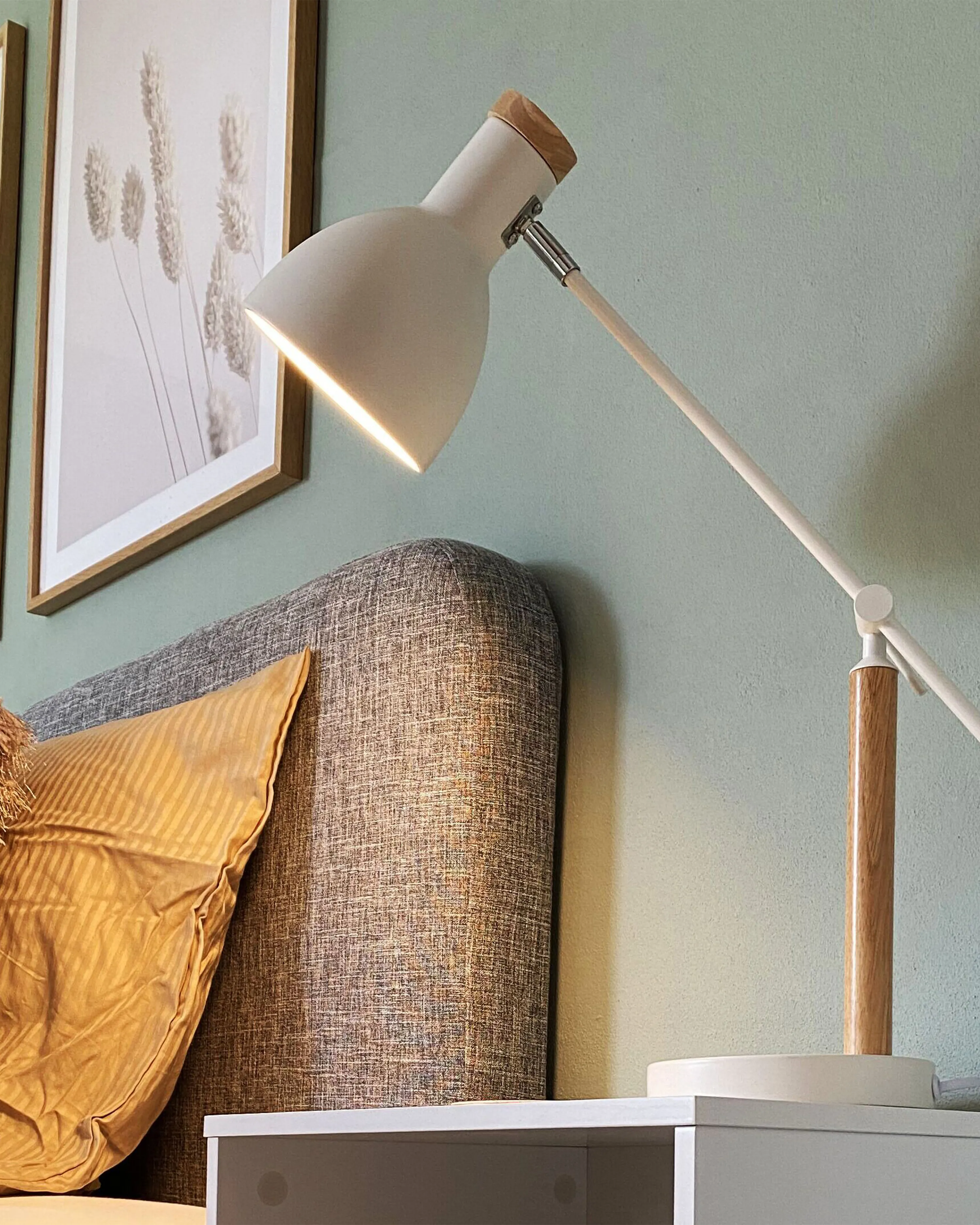 Bureaulamp PECKOS verstelbaar Metaal Wit