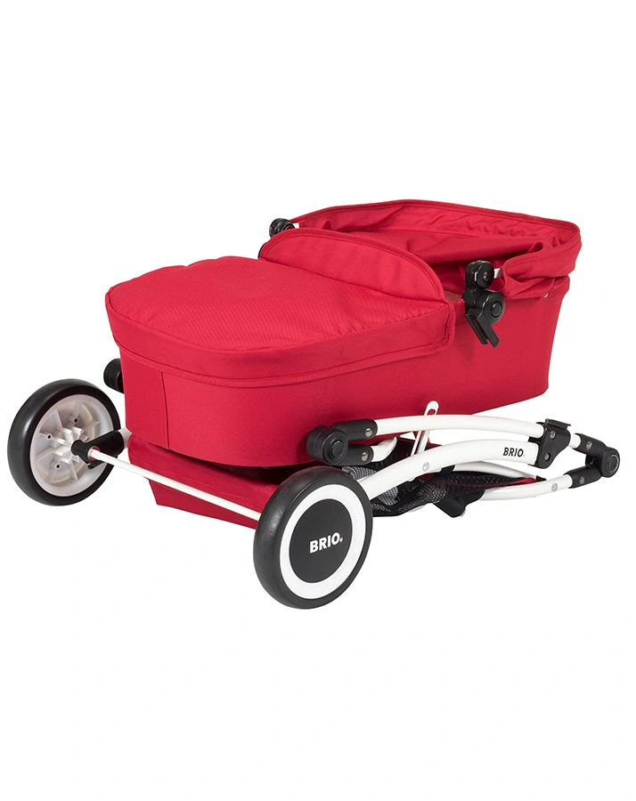 Puppenwagen SPIN faltbar in rot