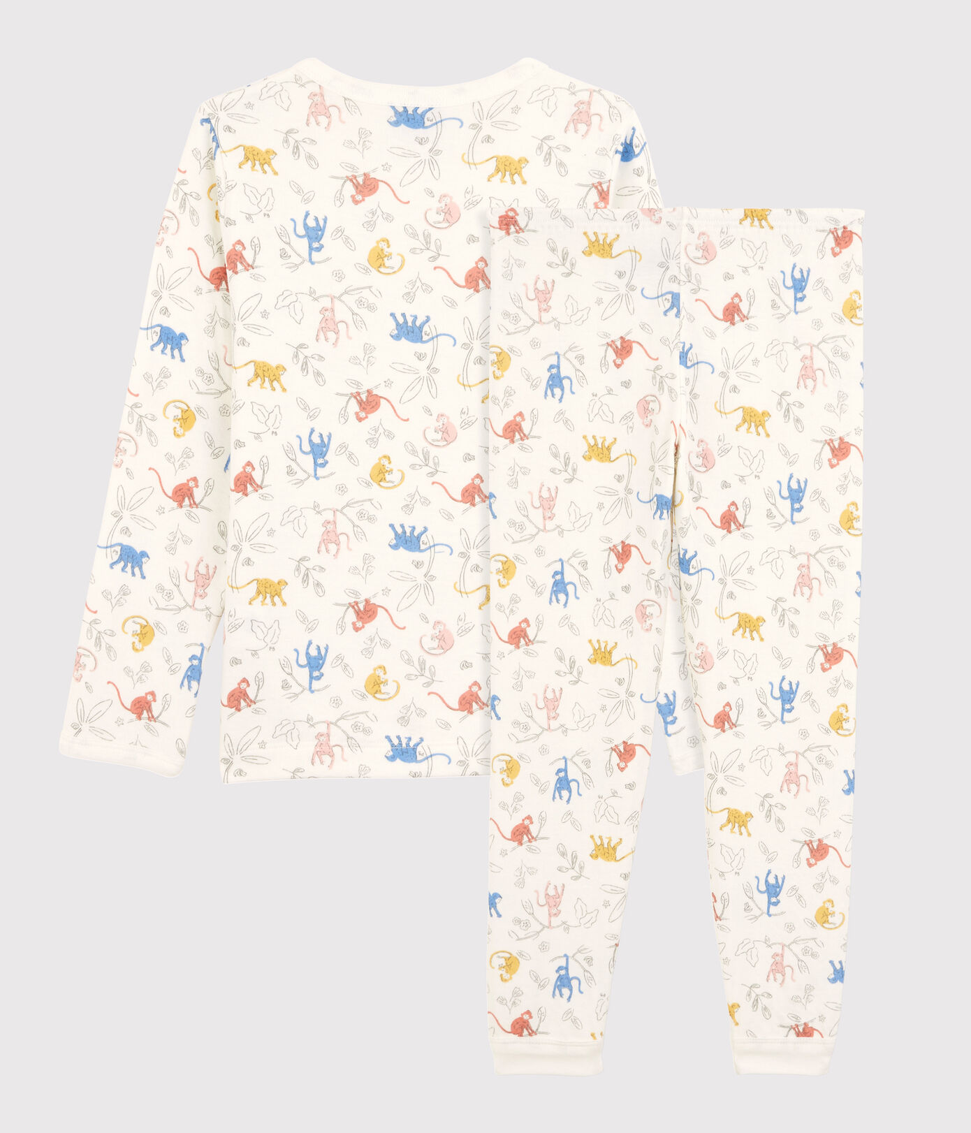 Pyjama singes multicolores petite fille/petit garçon en tubique