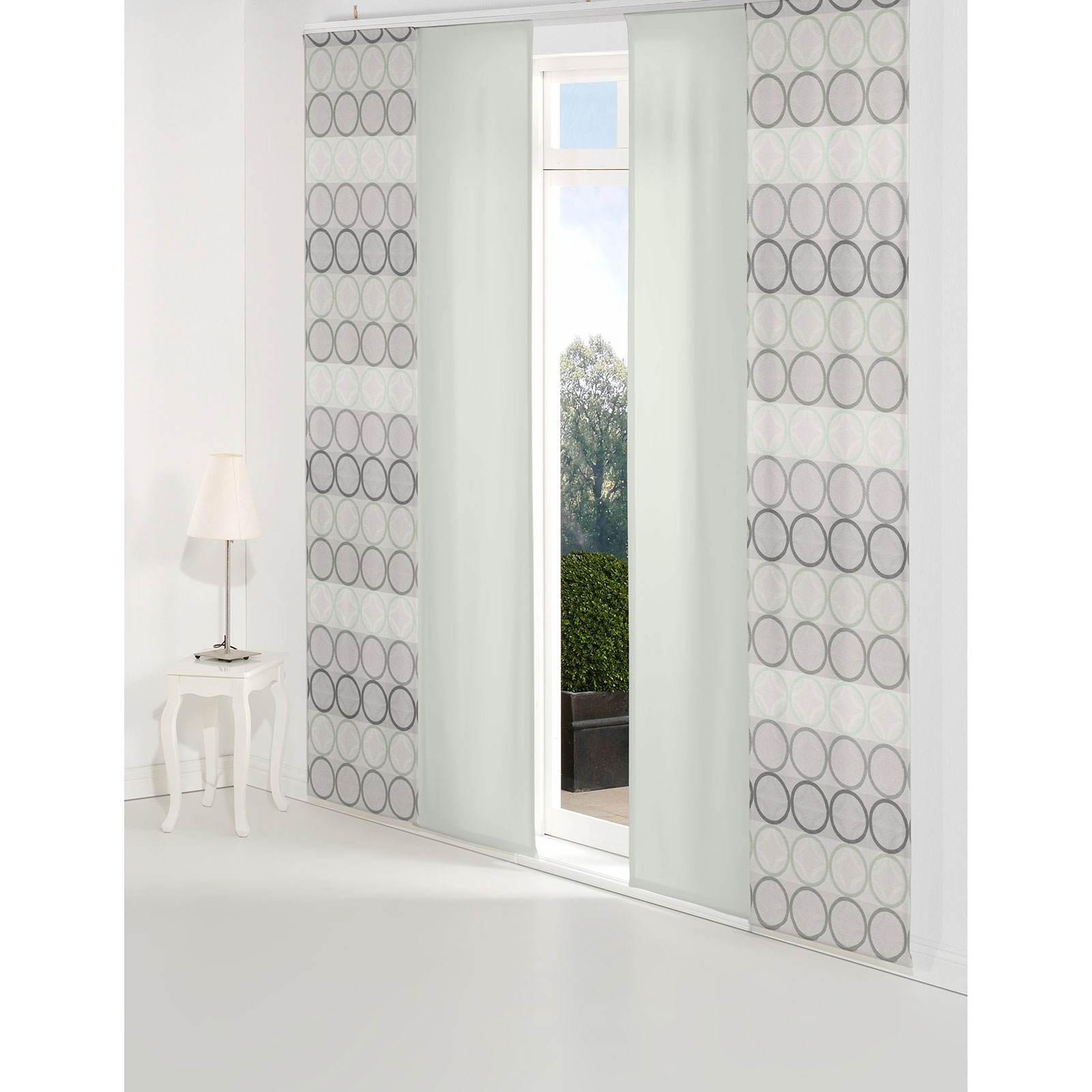 Schiebepaneel ZIRBELLO - mint - 145x60 cm