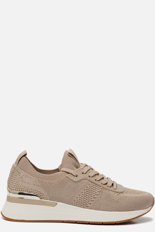 Tamaris Sneakers beige Textiel