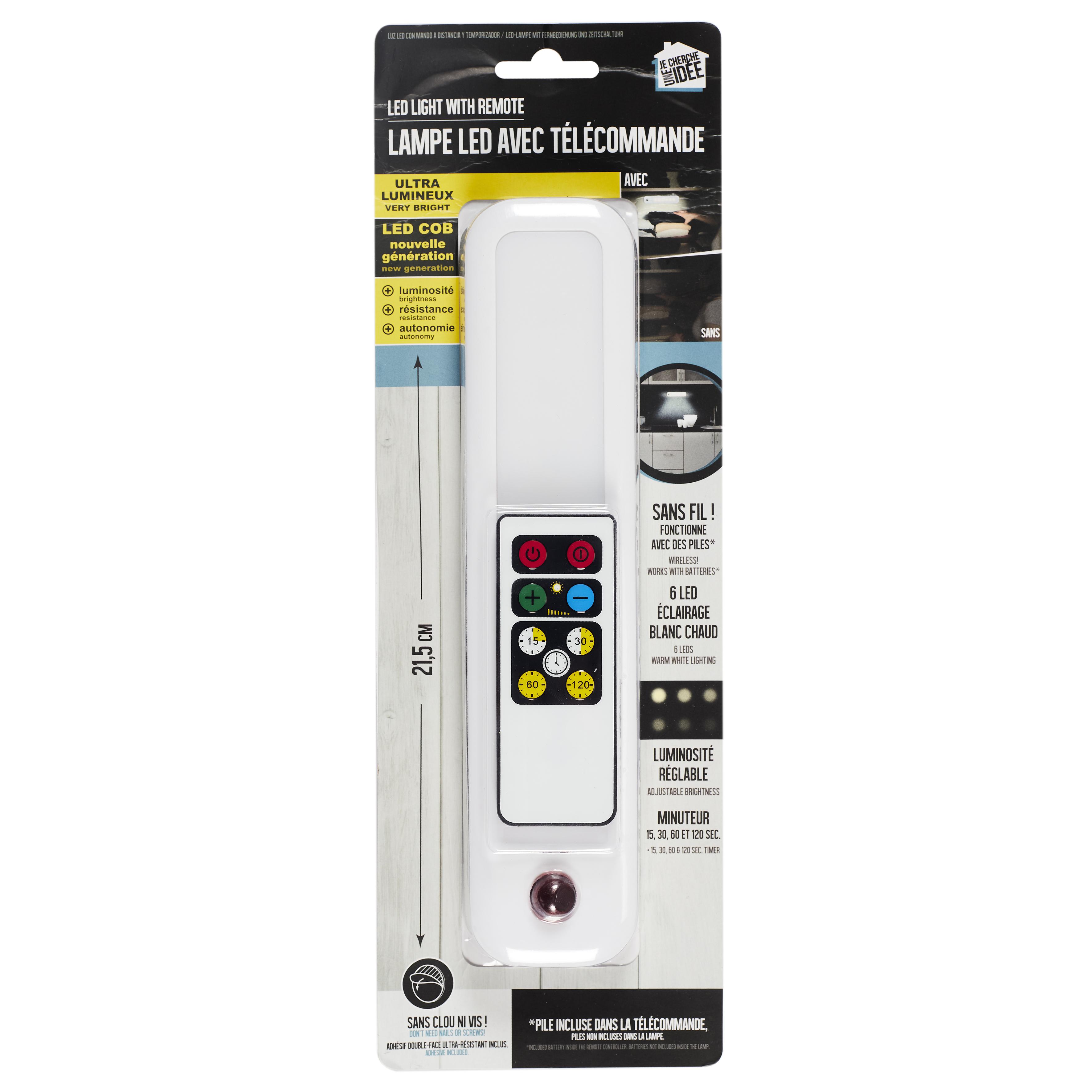 LAMPE LED TELECOMMANDE ET MINUTEUR