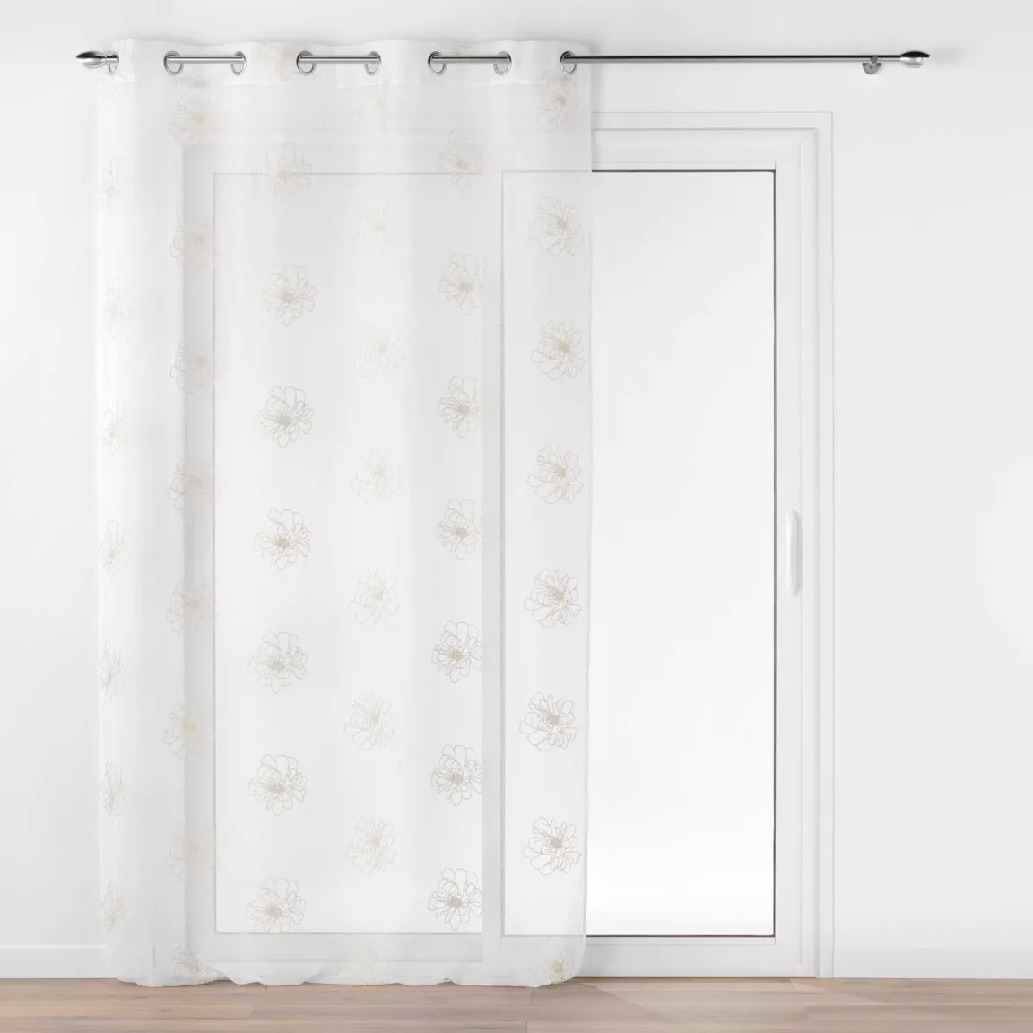 Voilage brodé œillets (140 x 240 cm) Sublimini Or