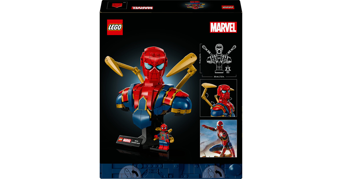 LEGOMarvel - Iron Spider-Man buste Constructiespeelgoed  (76326)