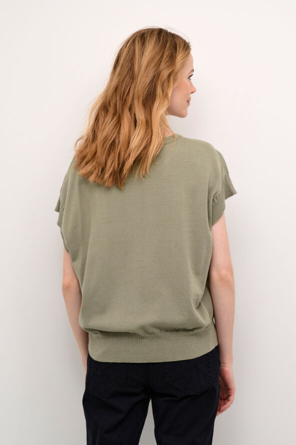 Cream CRDela Knit Waistcoat Overland trek