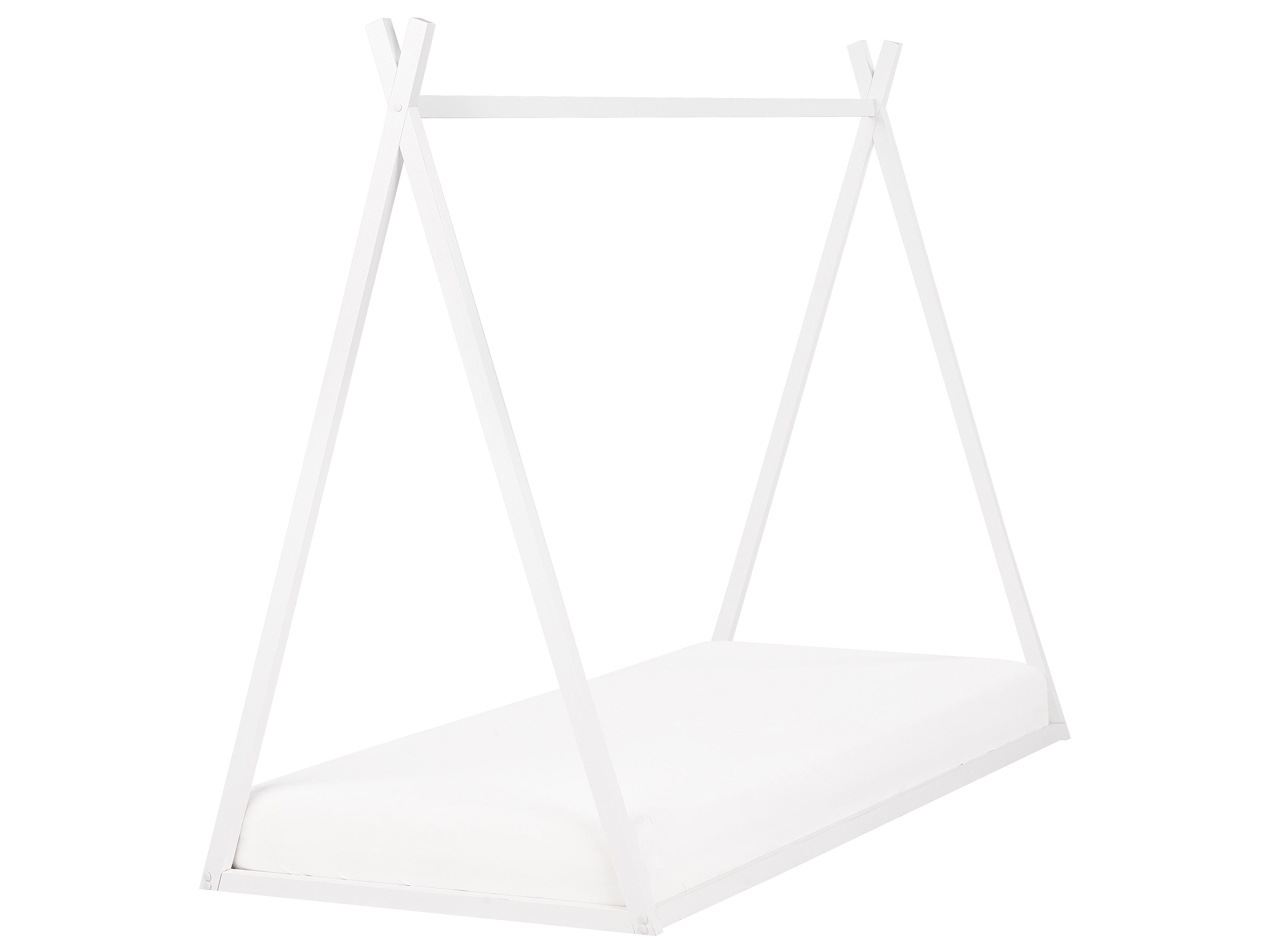Kinderbed Tent Dennenhout SAURAT 90 x 200 cm Wit