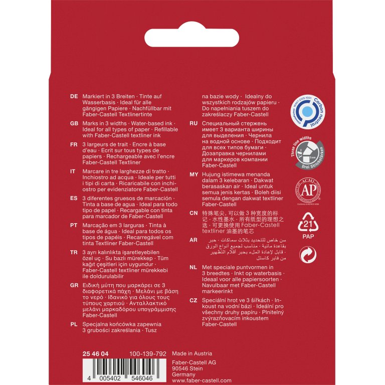 Faber-Castell Textmarker 46 Superfluorescent Set