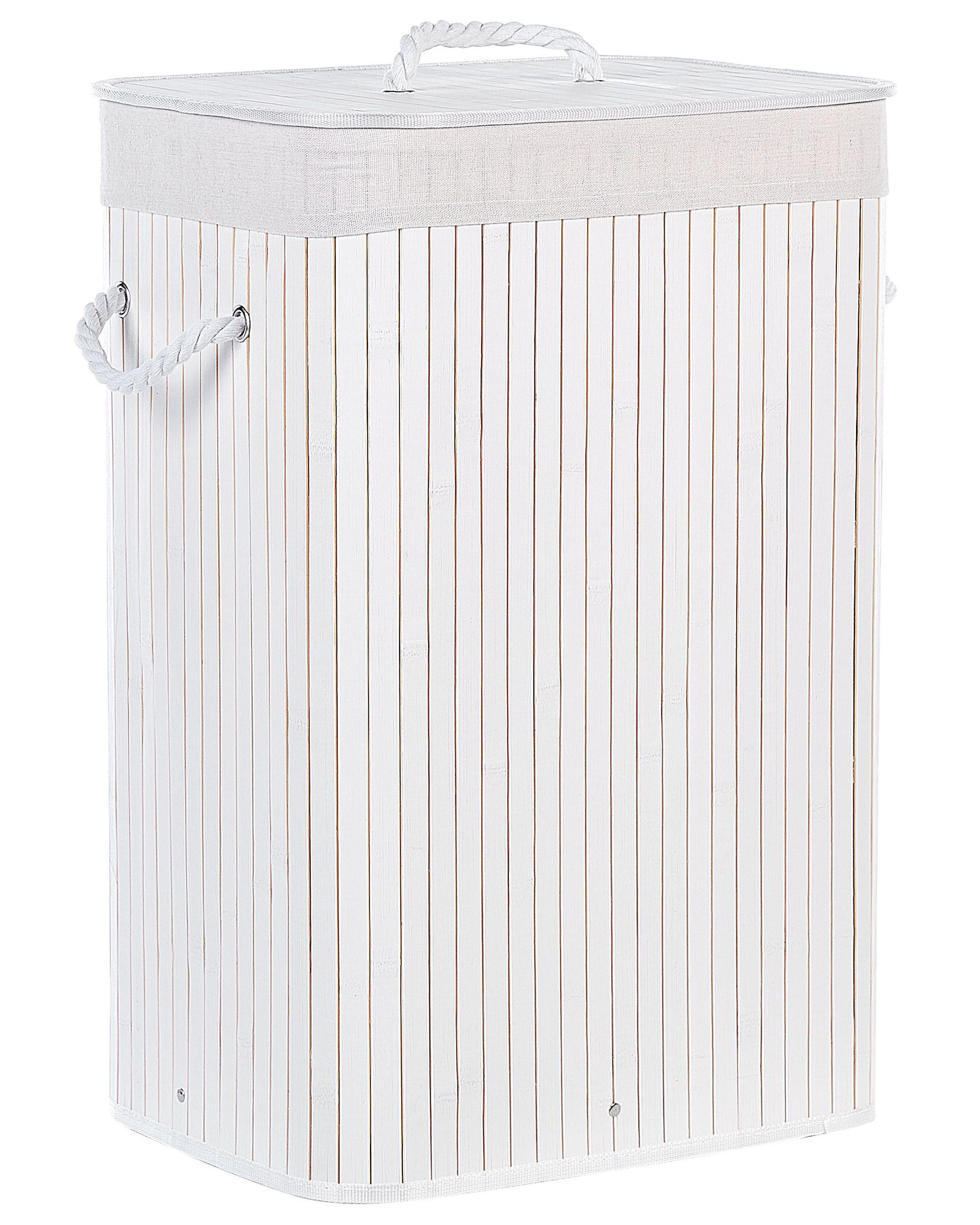 Mand KOMARI Bamboehout Wit 72 L