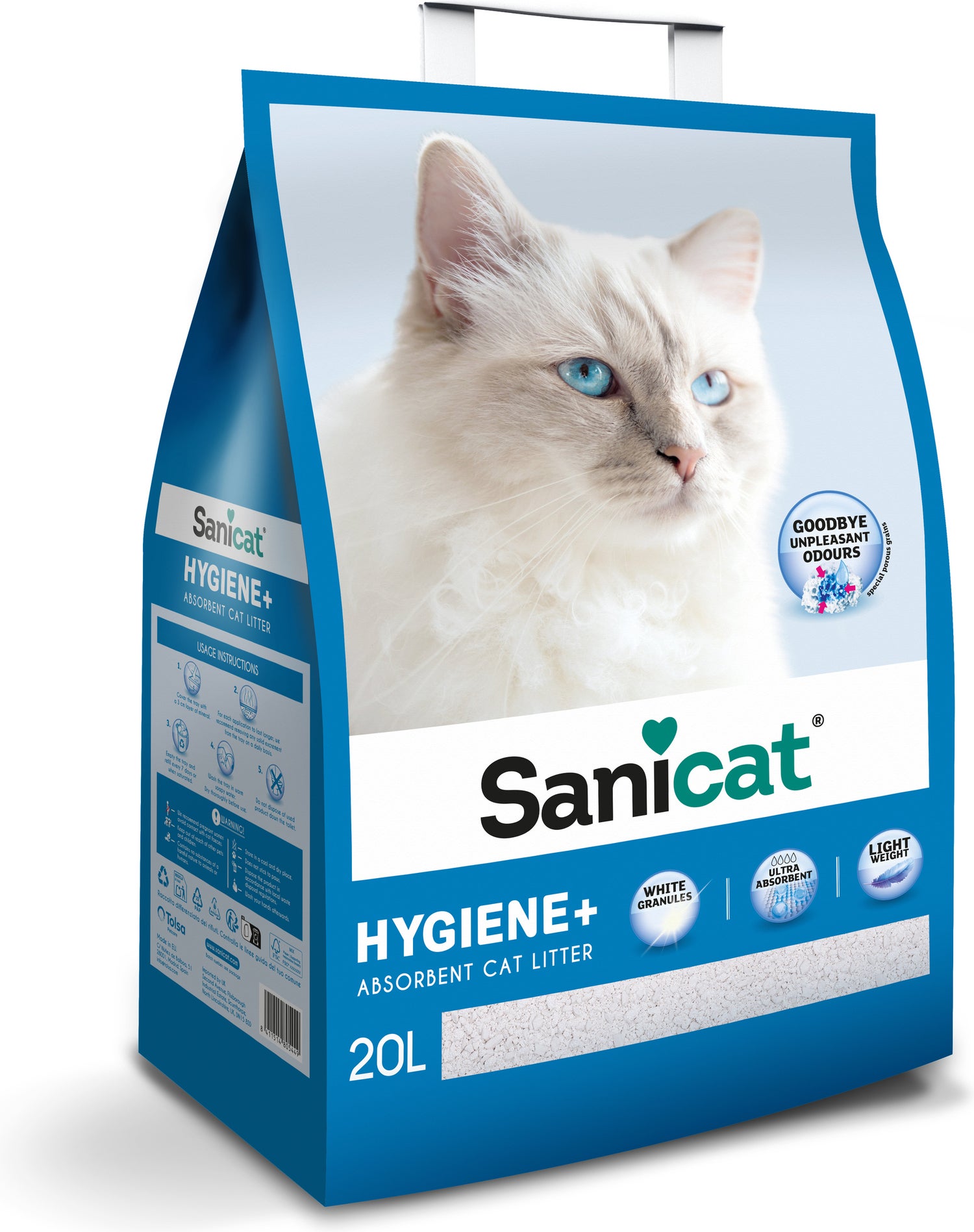 Sanicat kattenbakvulling Hygiëne+ 20 L