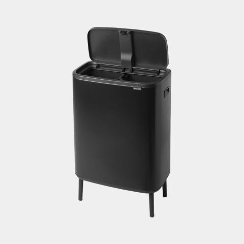 Bo Touch Bin Hi, met 2 binnenemmers, 2 x 30 liter - Matt Black