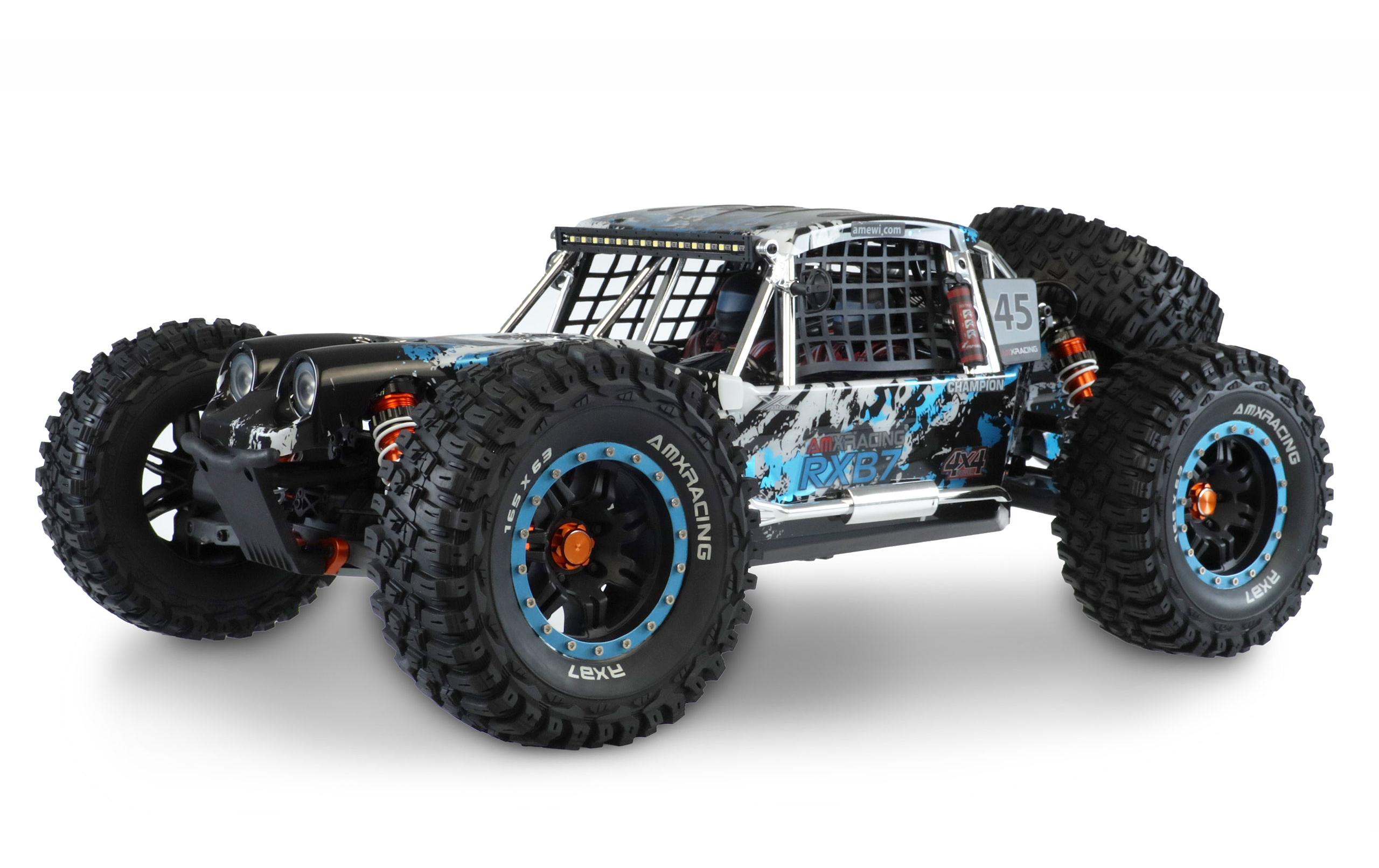 Buggy AMXRacing RXB7 6S, 4WD, Blau, 1:7, RTR<br>Dune Buggy im Massstab 1:7 mit starkem Brushless Antrieb