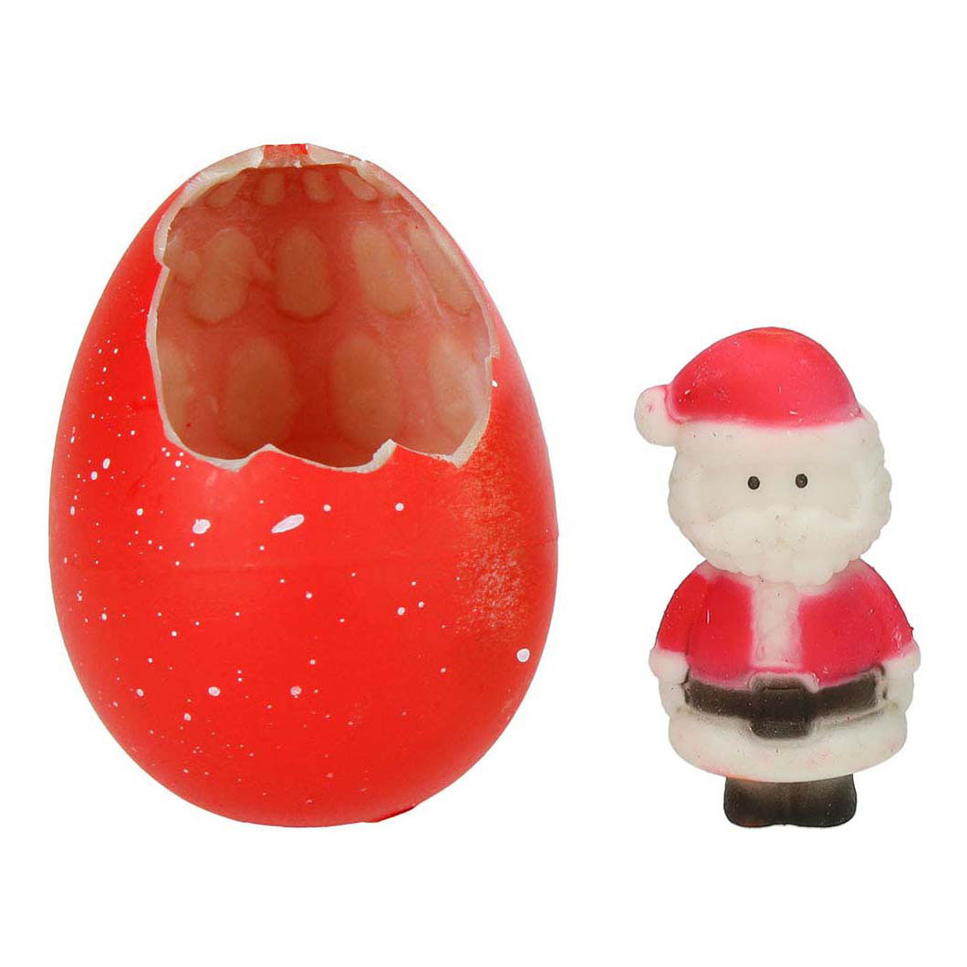 Groei-Ei Kerstman/Sneeuwpop, 6cm