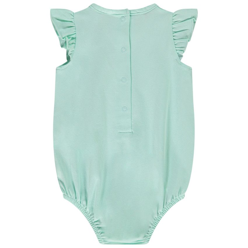 Combinaison courte en jersey print glace pour bébé fille - Bleu