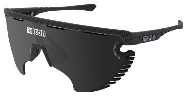 Scicon Sports Aerowing Lamon Lunettes De Soleil De Performance Sportive (Scnpp Multimiror Silver/Compagnon De Carbone)