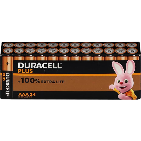 Duracell Plus AAA batterier 24-pak