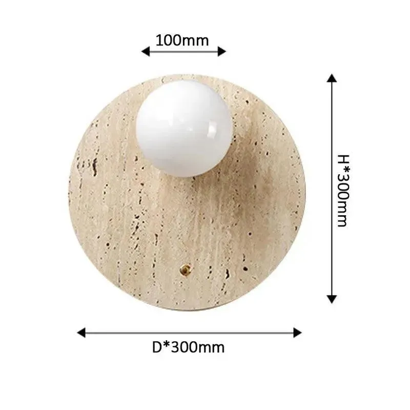 Vintage Natural Cave Stone Wall Lighting | Modern Japanese Style LED Indoor Wall Mounted Lamp Light