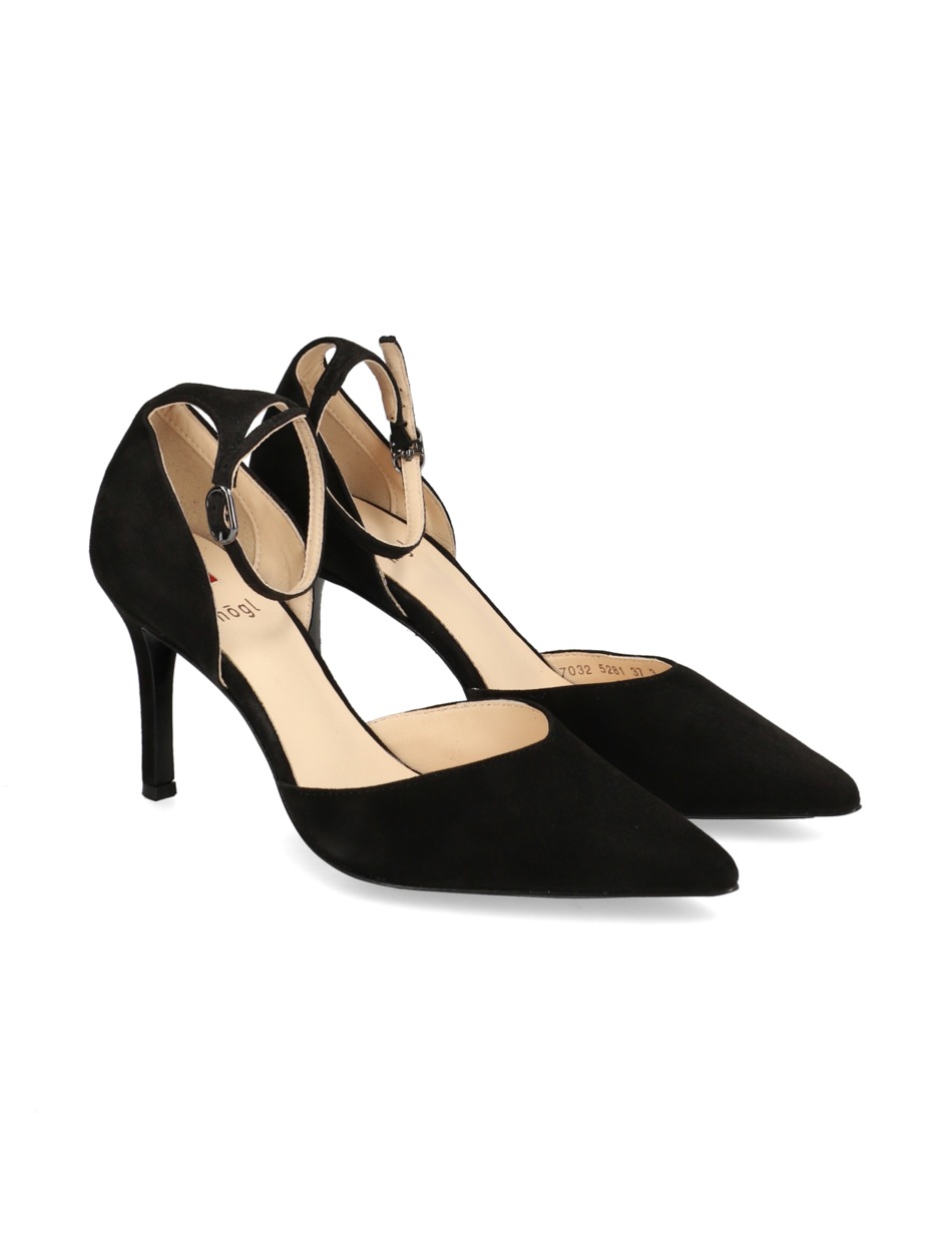 Veloursleder Pumps