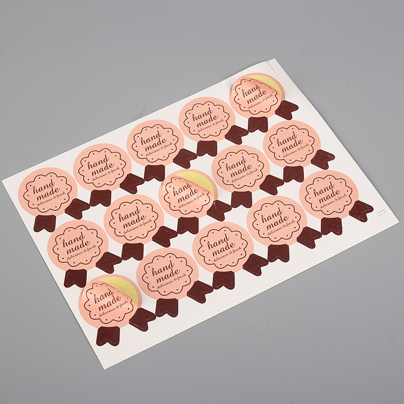 (150er Set) Ø27mm Geschenk Aufkleber Sticker Selbstklebende Etiketten - Handmade