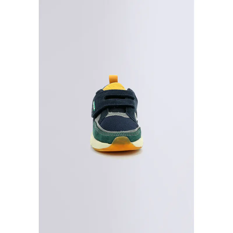 KIKUSTOM MARINE VERT JAUNE BASKETS BASSES Synthétique Garçon