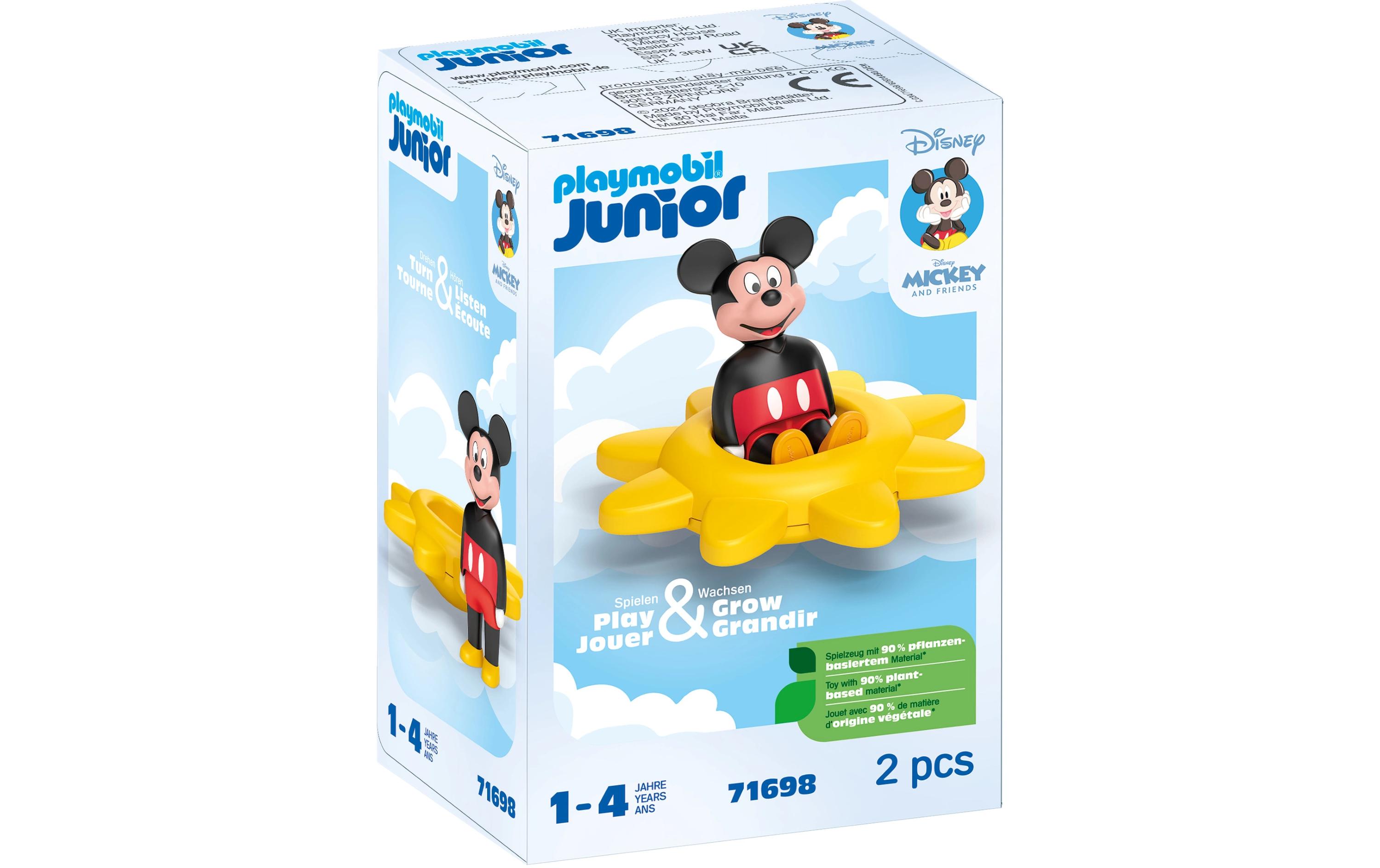Junior Disney: Mickey Maus Drehsonne 71698Figuren-Set für Kinder mit Rasselfunktion