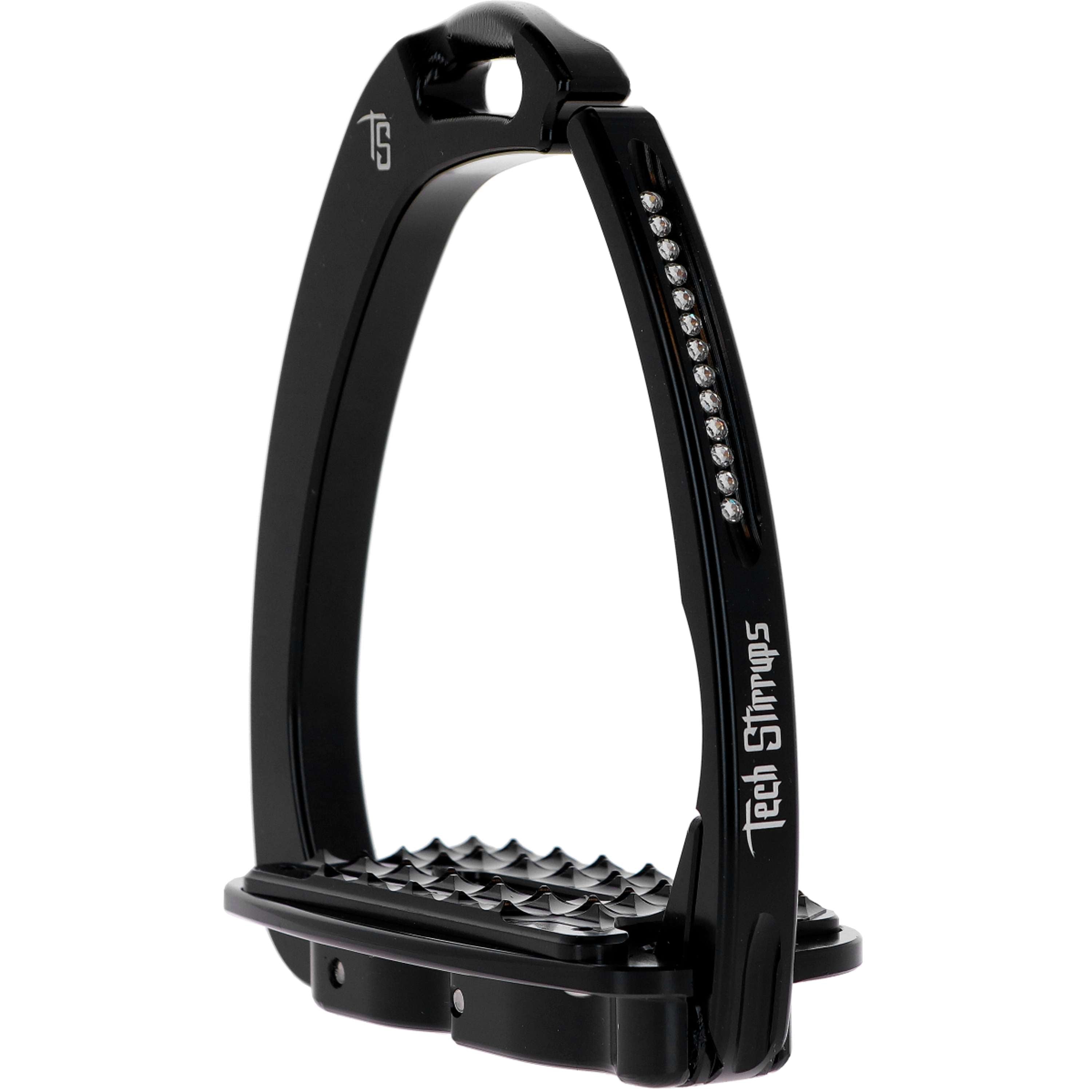 Tech Stirrups Stijgbeugels Venice Sloped Evo Swarovski Zwart/Zwart