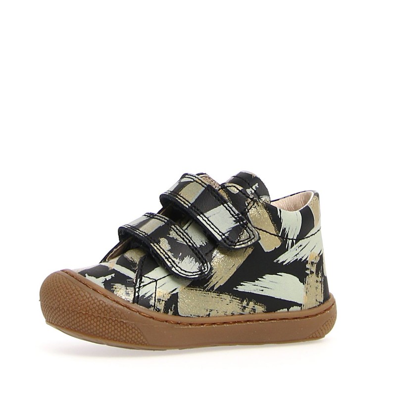 Naturino Naturino Cocoon Supersouple Velcros Or Noir