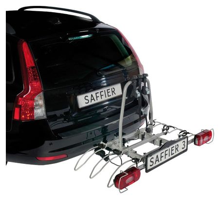 Eufab -  Porte-vélos 3 Vélos Basculant Sur Attelage Saffier 3 - Eufab