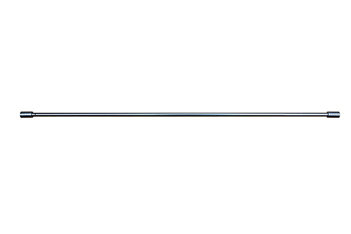 Kit barre de rideau GoodHome embout bouchon 70/100 Dokos Nickel
