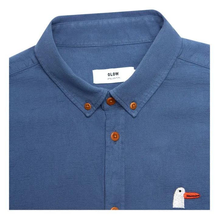 Olow Chemise Classic Goosy Coton Bio | Bleu