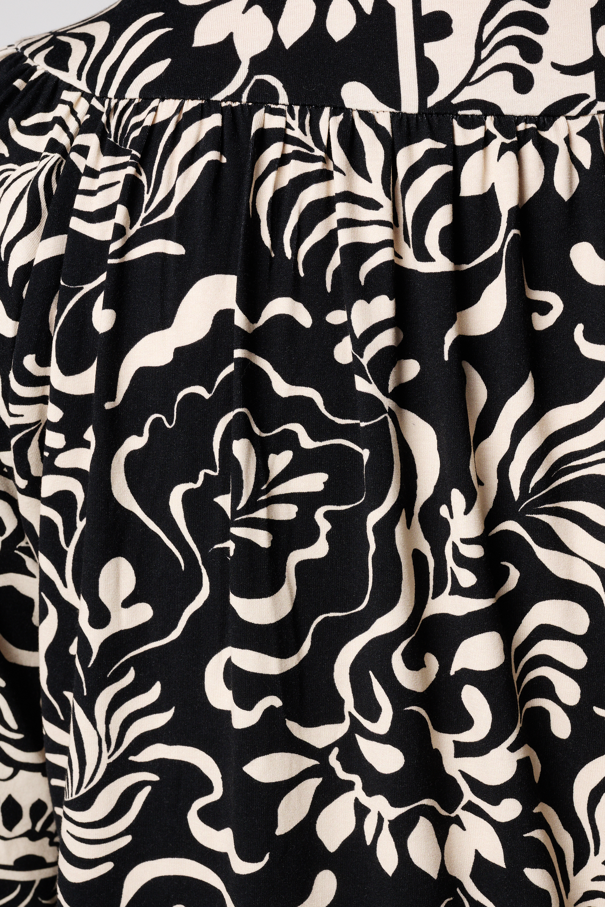 Jersey top met print Multi zwart-wit