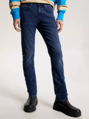 Calça jeans reta ajustada Denton