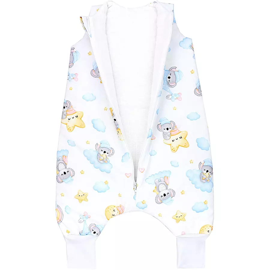TupTam Baby Winter Schlafsack mit Beinen blaugelb