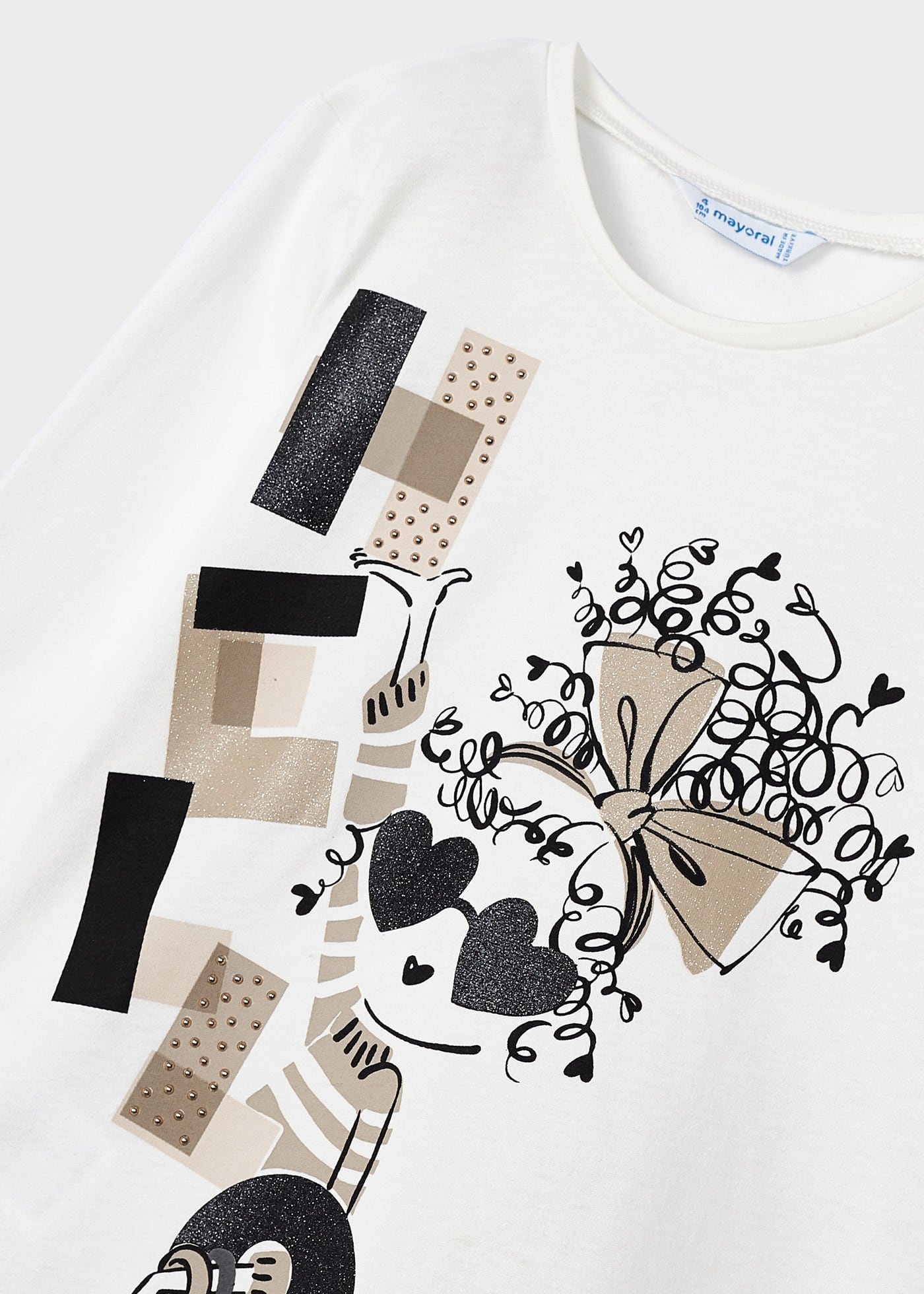 Conjunto de algodão de alta qualidade com duas peças para meninas.