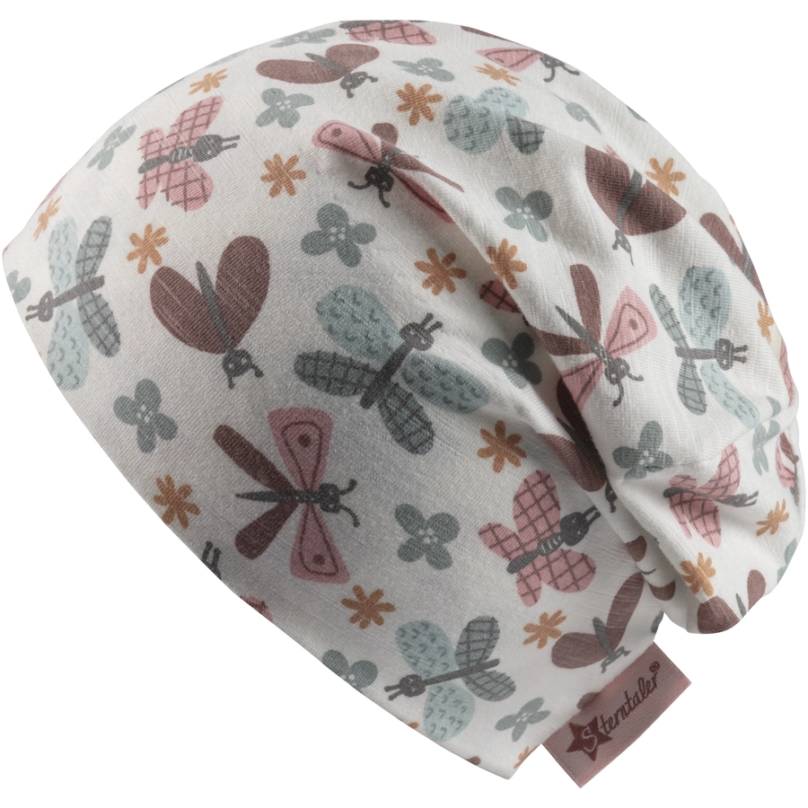 Sterntaler Slouch-Beanie Schmetterlinge ecru