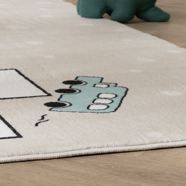 Speelkleed - Ruby Auto Beige | Zacht & wasbaar