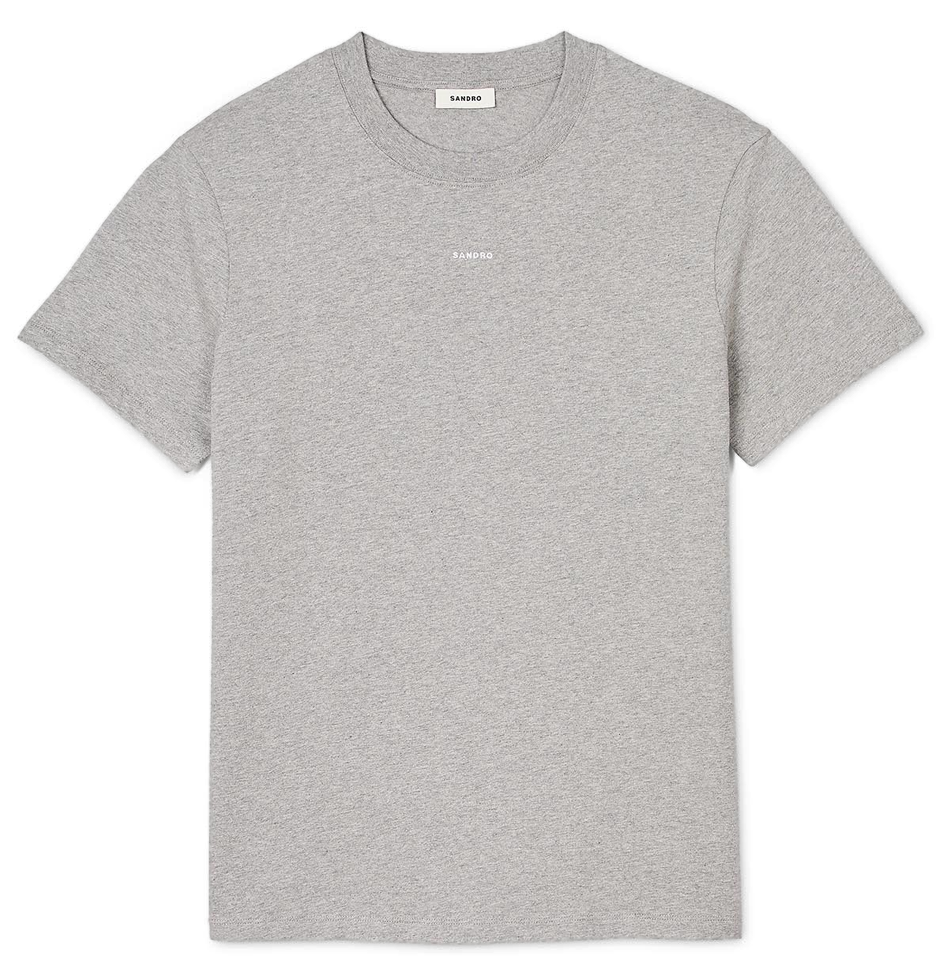 Tee-shirt col rond en coton | Gris
