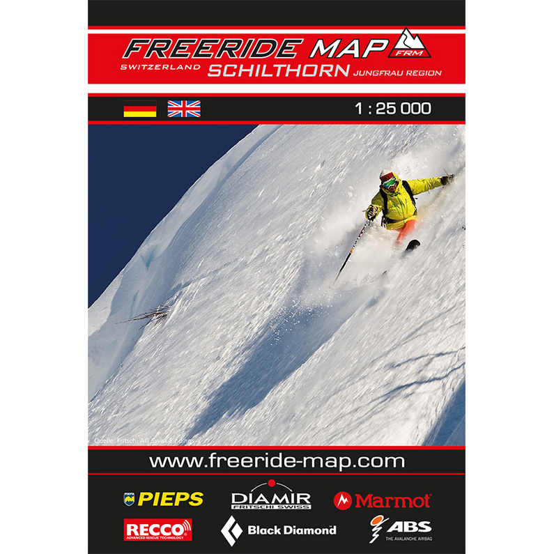 Freeride Map Schilthorn Jungfrau Region - Ski